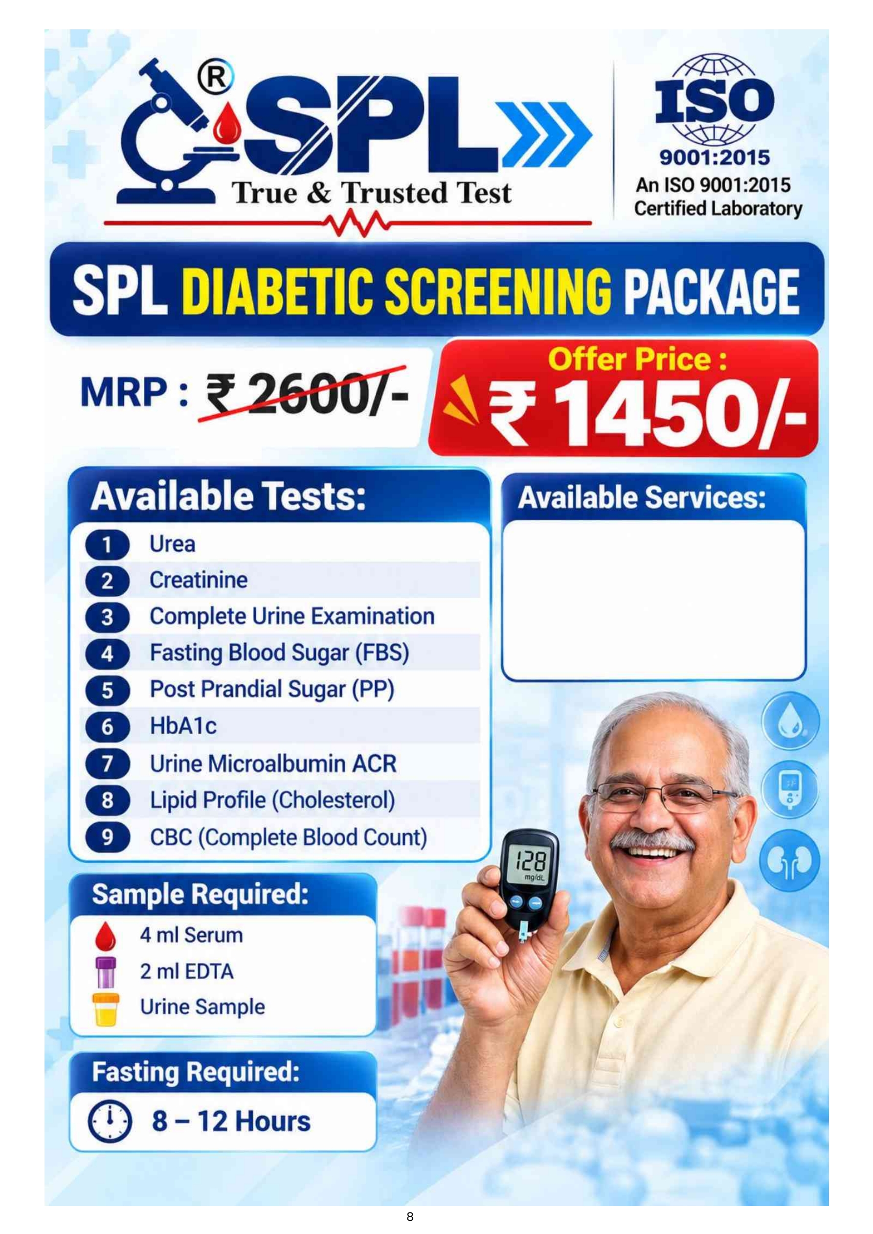 SPL Diabetic screening package