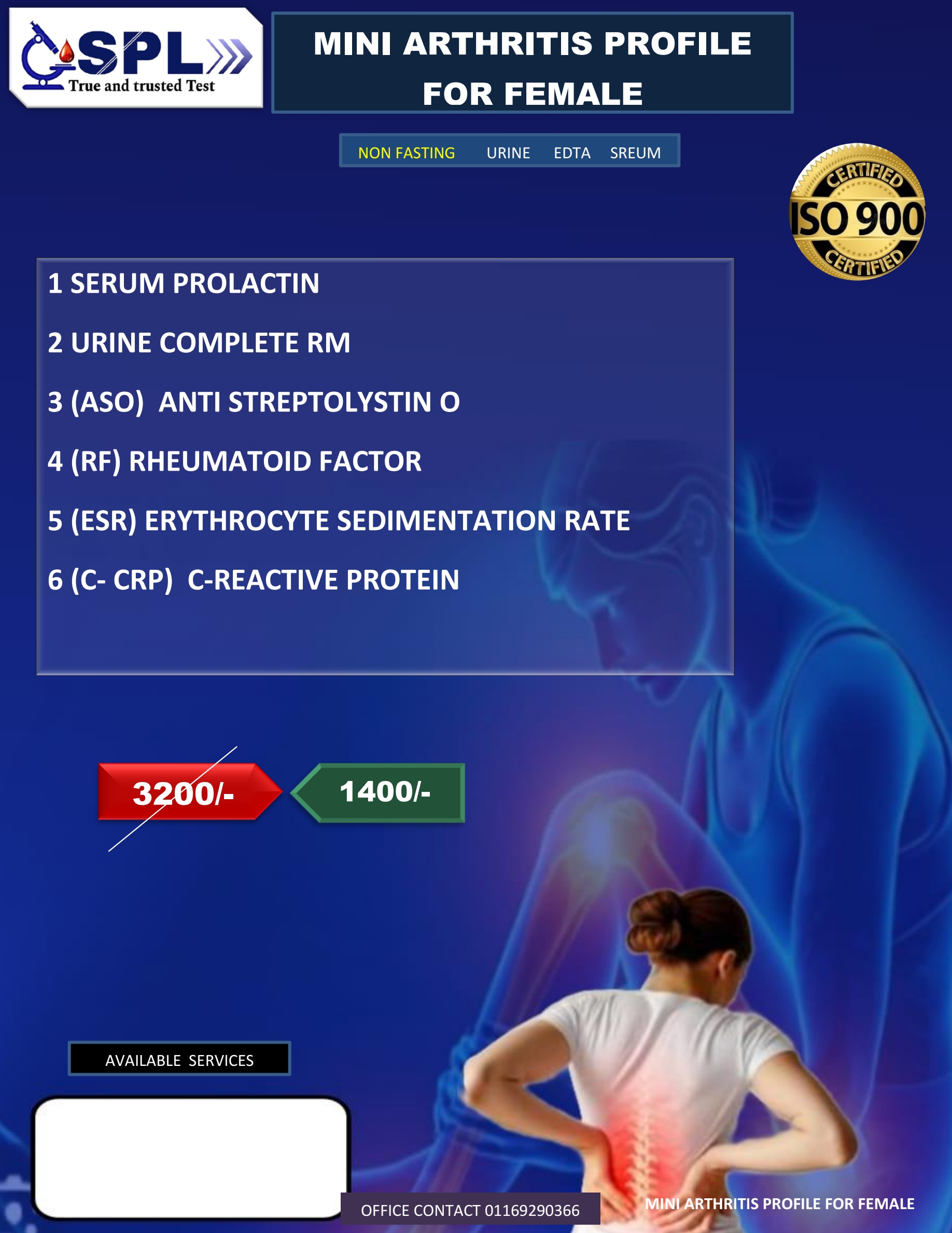 SPL MINI ARTHRITIS PROFILE FEMALE